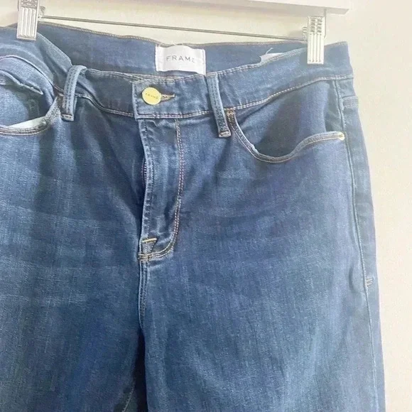 Frame dark‎ wash le skinny de Jeanne jeans 31 - Picture 4 of 5